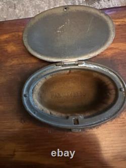 ANTIQUE WOODEN BOX WITH CUBICLE EARLY 1900's