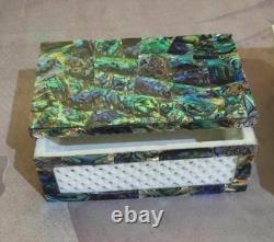 Abalone Shell Keepsake Box with Random Work Luxury Proposal Box Vintage Box