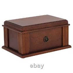 Amalfi Antique Vintage Cigar Humidor Wood Box, Spanish Cedar 50 To 75 Cigars Amalfi Antique Vintage Cigar Humidor Wood Box, Spanish Cedar 50 To 75 Cigars