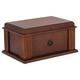 Amalfi Antique Vintage Cigar Humidor Wood Box, Spanish Cedar 50 To 75 Cigars