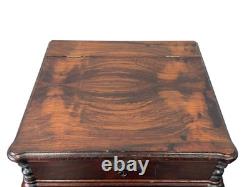 Antique 1863 Rosewood Victorian Presentation box Rocco revival document chest