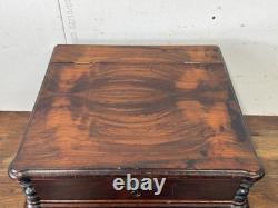 Antique 1863 Rosewood Victorian Presentation box Rocco revival document chest