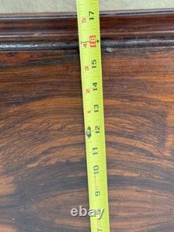 Antique 1863 Rosewood Victorian Presentation box Rocco revival document chest