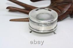 Antique 1912 Edwardian 925 Sterling Silver 2 Vintage Ring Box Birmingham 3 Legs