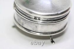 Antique 1912 Edwardian 925 Sterling Silver 2 Vintage Ring Box Birmingham 3 Legs