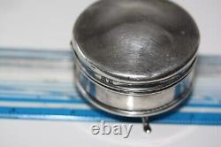 Antique 1912 Edwardian 925 Sterling Silver 2 Vintage Ring Box Birmingham 3 Legs