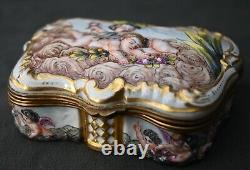 Antique 19th century Capodimonte Porcelain Box