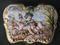 Antique 19th century Capodimonte Porcelain Box