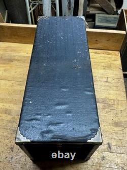 Antique 5 Drawer Machinist Tool Box Wood Vintage Medical Dental Chest