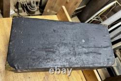 Antique 5 Drawer Machinist Tool Box Wood Vintage Medical Dental Chest