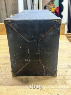 Antique 5 Drawer Machinist Tool Box Wood Vintage Medical Dental Chest