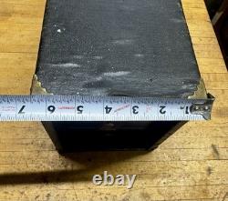 Antique 5 Drawer Machinist Tool Box Wood Vintage Medical Dental Chest
