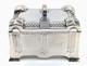 Antique Art Nouveau Szandrik Austria-hungarian Silverplated Lidded Box, Ca. 1905