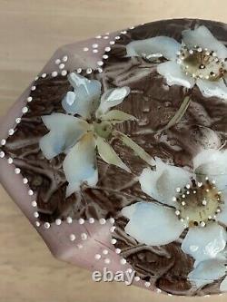 Antique C. F. Monroe Kelva Wavecrest Floral Dresser Jewelry Box