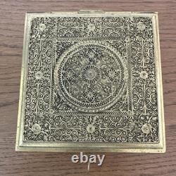 Antique C1900 Austrian/German Ormolu Jewelry Casket Trinket Box Working Lock/Key