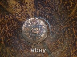 Antique Coconut Covered Box With Solid Silver Mount, XIX Century