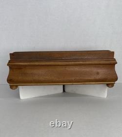 Antique English Victorian Hand Painted Wooden Jewelry Vanity Box