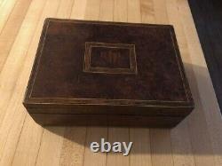 Antique English Victorian Sewing Notions Box