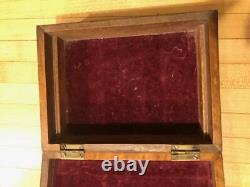 Antique English Victorian Sewing Notions Box