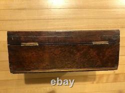 Antique English Victorian Sewing Notions Box