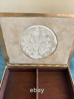 Antique French Jewelry Box, Circa 1875 With Hand Painted Miniature