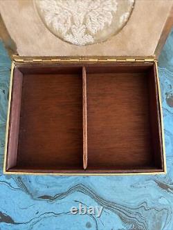 Antique French Jewelry Box, Circa 1875 With Hand Painted Miniature