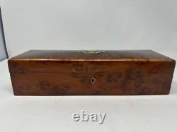 Antique French Jewelry/Glove Box XIX Marquetery