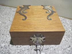 Antique Gothic Lock Box Pat Date July 1st, 1890 with Key