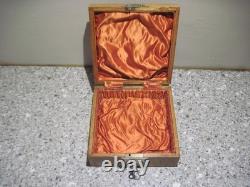 Antique Gothic Lock Box Pat Date July 1st, 1890 with Key