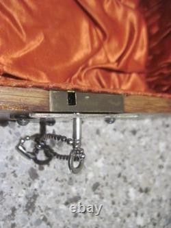 Antique Gothic Lock Box Pat Date July 1st, 1890 with Key