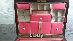 Antique Inlaid Sewing Box 11.5 x 8.5 x 5