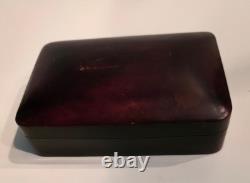 Antique Italian Leather Box 4.75 x 3.25 x 1.25