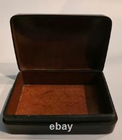 Antique Italian Leather Box 4.75 x 3.25 x 1.25