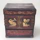 Antique Japanese Meiji Lacquered Jewelry Box Chest Of Drawers Table Cabinet