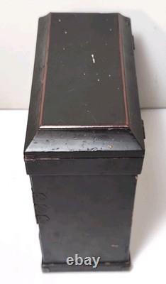 Antique Japanese Meiji Lacquered Jewelry Box Chest Of Drawers Table Cabinet