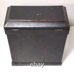 Antique Japanese Meiji Lacquered Jewelry Box Chest Of Drawers Table Cabinet