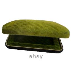 Antique Jewelry Box Gotham Green Velvet Well Preserved Great Condition For Watch