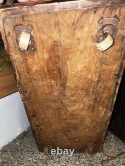 Antique Oak Miniature Chest 19 X 9 X 8.5 Original Hardware VERY NICE
