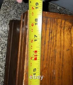 Antique Oak Miniature Chest 19 X 9 X 8.5 Original Hardware VERY NICE
