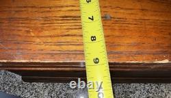 Antique Oak Miniature Chest 19 X 9 X 8.5 Original Hardware VERY NICE