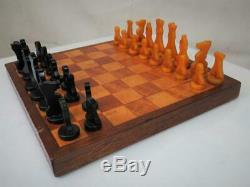 Antique Or Vintage Chess Set Crays Of Cambridge Catalin Silette And Tin Box