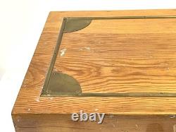 Antique Or Vintage Wood And Brass Campaign Style Box