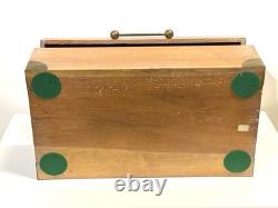 Antique Or Vintage Wood And Brass Campaign Style Box