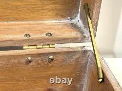 Antique Or Vintage Wood And Brass Campaign Style Box
