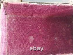 Antique Oriental Silver Brass Ottoman Inlaid wood Jewelry box trinket Hand made