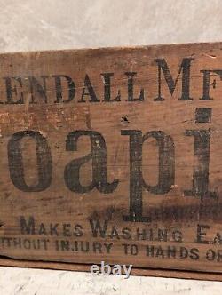 Antique Soapine French Laundry Soap Providence R. I. U. S. A. Kendall Co. Primitive