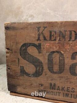 Antique Soapine French Laundry Soap Providence R. I. U. S. A. Kendall Co. Primitive