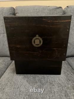 Antique Victorian Coromandel Traveling Vanity Box Brass Inlay Secret Doors