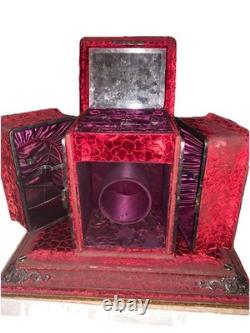 Antique Victorian Standing Dresser Jewelry Box 20x14x12