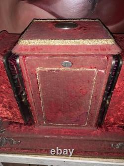 Antique Victorian Standing Dresser Jewelry Box 20x14x12